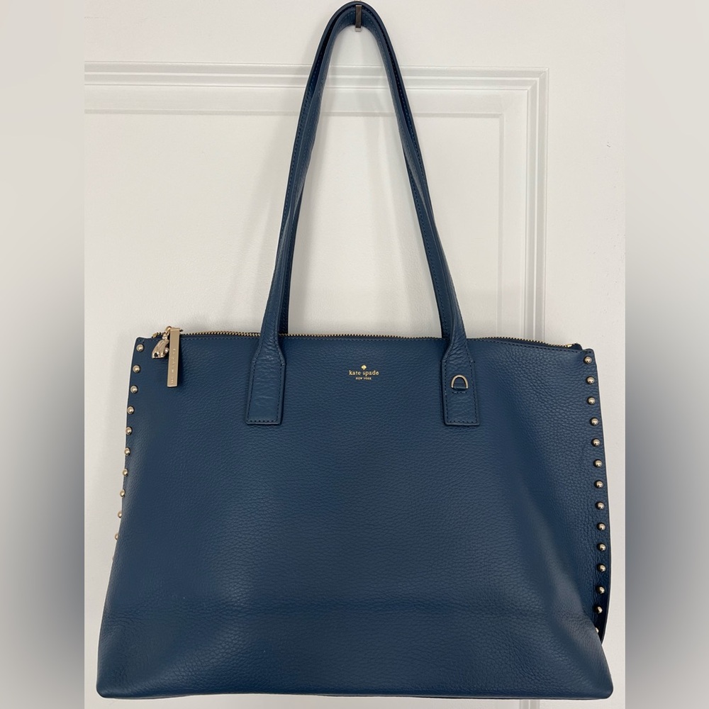 Kate Spade On Purpose Navy Studded Tote